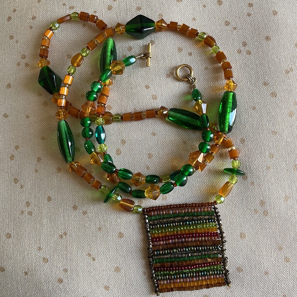 Vintage Glass necklace